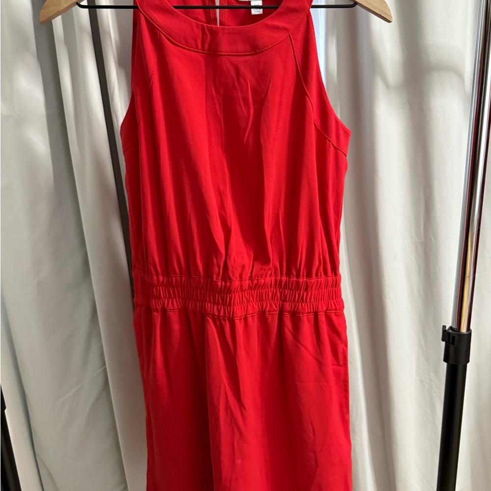 Southern Tide Vibrant Red Mini Dress